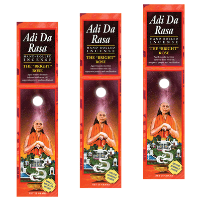 The "Bright" Rose Incense 3 Pack, 75 Grams