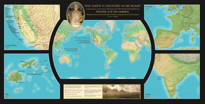 The Earth Is Founded In My Heart World Map