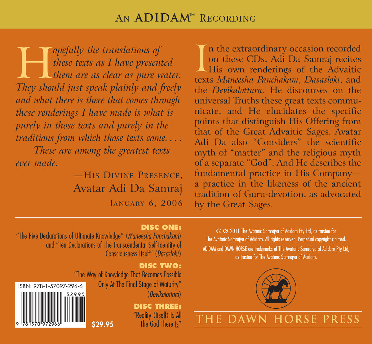 The Reality-Teachings of the Advaitic Sages