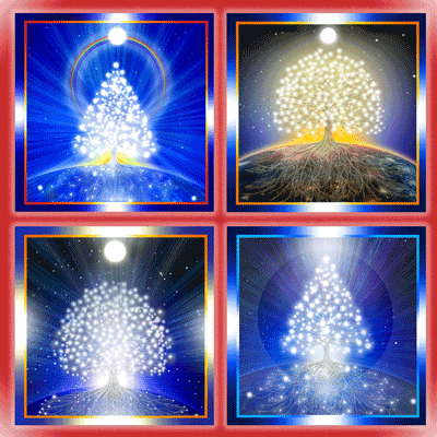 Tree of Light Greeting Cards